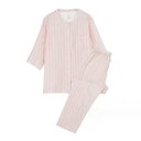 半袖 パジャマ レディース 長ズボン ショートパンツ 春 前開き 7分袖 コットン ロングパンツ 七分袖 2重ガーゼ ナイトウェア ルームウェア 綿 ダブルガーゼ ダブルガーゼ 入院準備 家族 おそろい 敬老の日 誕生日 部屋着
