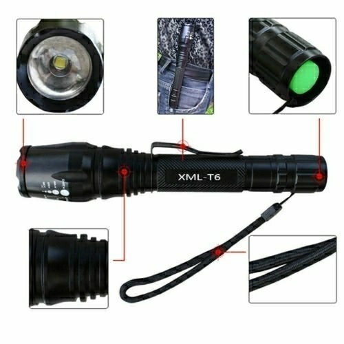 【強力8000ルーメンLED懐中電灯】CREE XM-L T6 ズーム機能付き ハンディライト 充電式 防水 軍用 フラッシュライト 登山 防災 夜釣り SOS対応 【強力8000ルーメンLED懐中電灯】CREE XM-L T6 ズーム機能付き ハンディライト 充電式 防水 軍用 フラッシュライト 登山 防災 夜釣り SOS対応