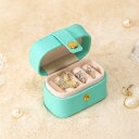 【2点セット】ジュエリーボックス 小箱 ジュエリー 宝石箱 指輪ケース 持ち運び コンパクトPUレザー ジュエリー収納 アクセサリーケース 小物入れ 指輪 ピアス