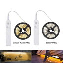 LEDテープライト 2/3m 高輝度 人感 明暗センサー led テープライト 防水 ストリップライト 両面テープ 取付簡単 自宅 バー レストラン 店舗 廊下 装飾 祝日 クリスマス USB充電&電池式 明るさ調整 両面テープ 取付簡単 防水 室内 玄関 足元灯 棚下 ホーム装飾用