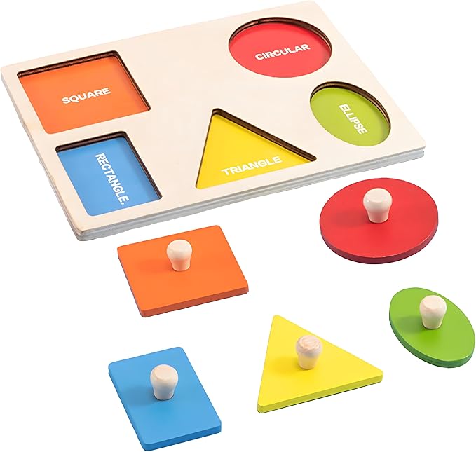 木製パズル 幾何学的形状の型はめパズル 知育玩具 立体パズル 色認識 図形認知 早期教育 子供 おもちゃ 幼稚園 親子交流促進 誕生日 贈り物