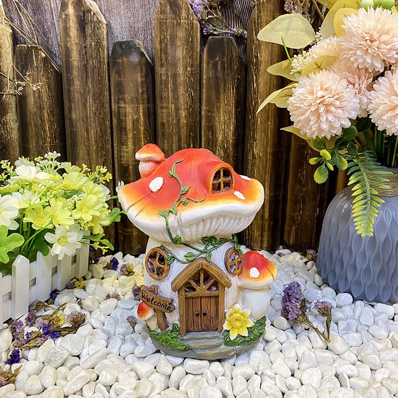 ソーラーライトLEDキノコ部屋屋外...