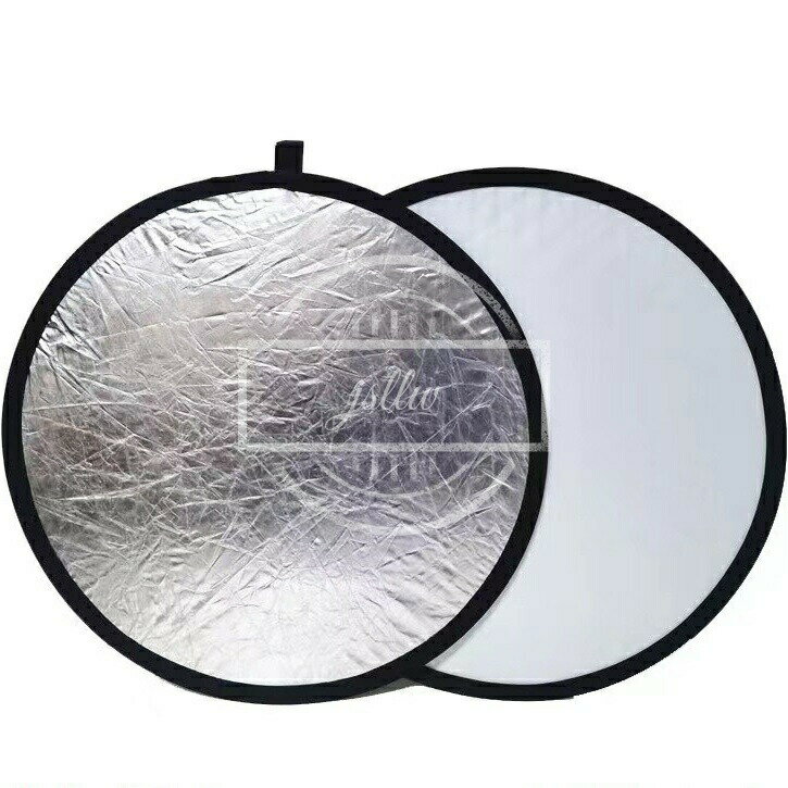 レフ板 撮影用 自撮りツール 丸レフ板 直径30cm 60cm 80cm 110cm 2in1 5in1 2色 5色 シルバー ゴールド ホワイト 折り畳み式レフ板 スタジオ写真撮影対応 撮影反射 光補充用 父の日