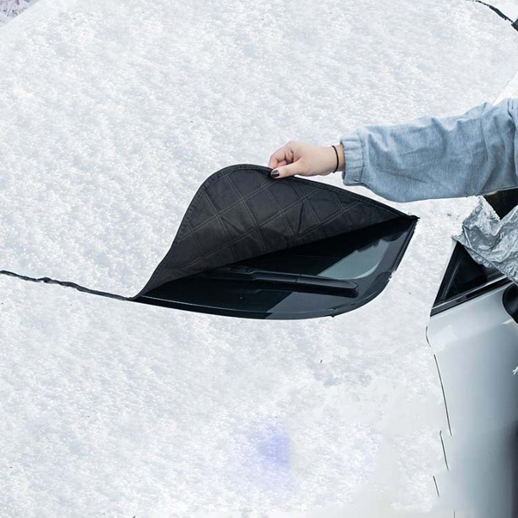 凍結防止カバー フロントガラスシート 車用フロントガラスカバー 車用品 サンシェード フロントカバー 雪対策 車用凍結防止カバー 車用フロントガラスカバー 磁石内蔵 カーフロントカバー 車保護シート 四季兼用 日よけ 遮光断熱 車種汎用 霜取シート 防風 車 雪カバー SUV