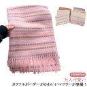 大判 ストール ボーダー柄 おしゃれ レディース 女性 マフラー フリンジ 薄手 カラフル マルチカラー カシミヤ タッチ ウール タッチ なめらか 高見え 暖かい 羽織 あたっか 春 秋 冬 大人可愛い きれいめ マフラー クリスマス バレンタイン プレゼント 【送料無料】