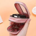 スマートキーケース ミツビシ ホンダ フォルクスワーゲン レクサス トヨタ スマートキーケース ニッサン マツダ スバル スズキ ダイハツ メルセデス ベンツ BMW 窓付きダブルジッパー キーケース 収納 ケース カバー