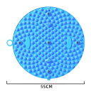マッサージボード 55cm 足ツボ押し 指圧ボードマット 足ツボマット 指圧 足裏マッサージ マッサージマット マッサージ 足踏み ツボ押しマット フットマッサージャーマット 足マッサージパッド 指圧板 運動 足ツボマット 付き 円形 指圧盤