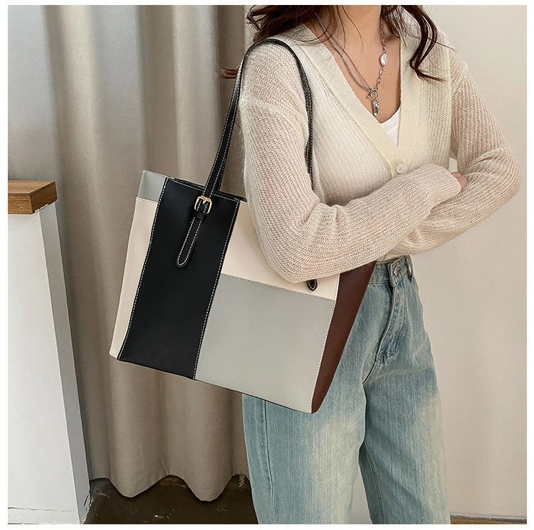 トートバッグ ショルダーバッグ レディース レザー調 ビジネス 仕事 A4 女性 大きめ 大容量 フェイクレザー 革調 普段使い 肩掛け おしゃれ かわいい カバン 鞄 ブラウン グレー ブルー ピンク グリーン 大人のサムネイル