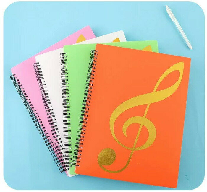 楽譜入れファイル 書き込みできる 楽譜ファイル A4 楽譜入れ ファイル ミュージックファイル 中学生 高校生 大学生 バンドファイル ファイル楽譜入れ吹奏楽 20枚 30枚 40枚 見開き 楽器 ブラック ブルー バラ オレンジ ホワイト ピンク パープル グリーン