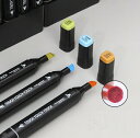油性マーカー ペン 油性ペン 48色セット バッグ付き 文房具 文具 筆記具 カラーペン マーカーセット 細字 太字 両用 速乾性 アートマーカー ケース付き ...
