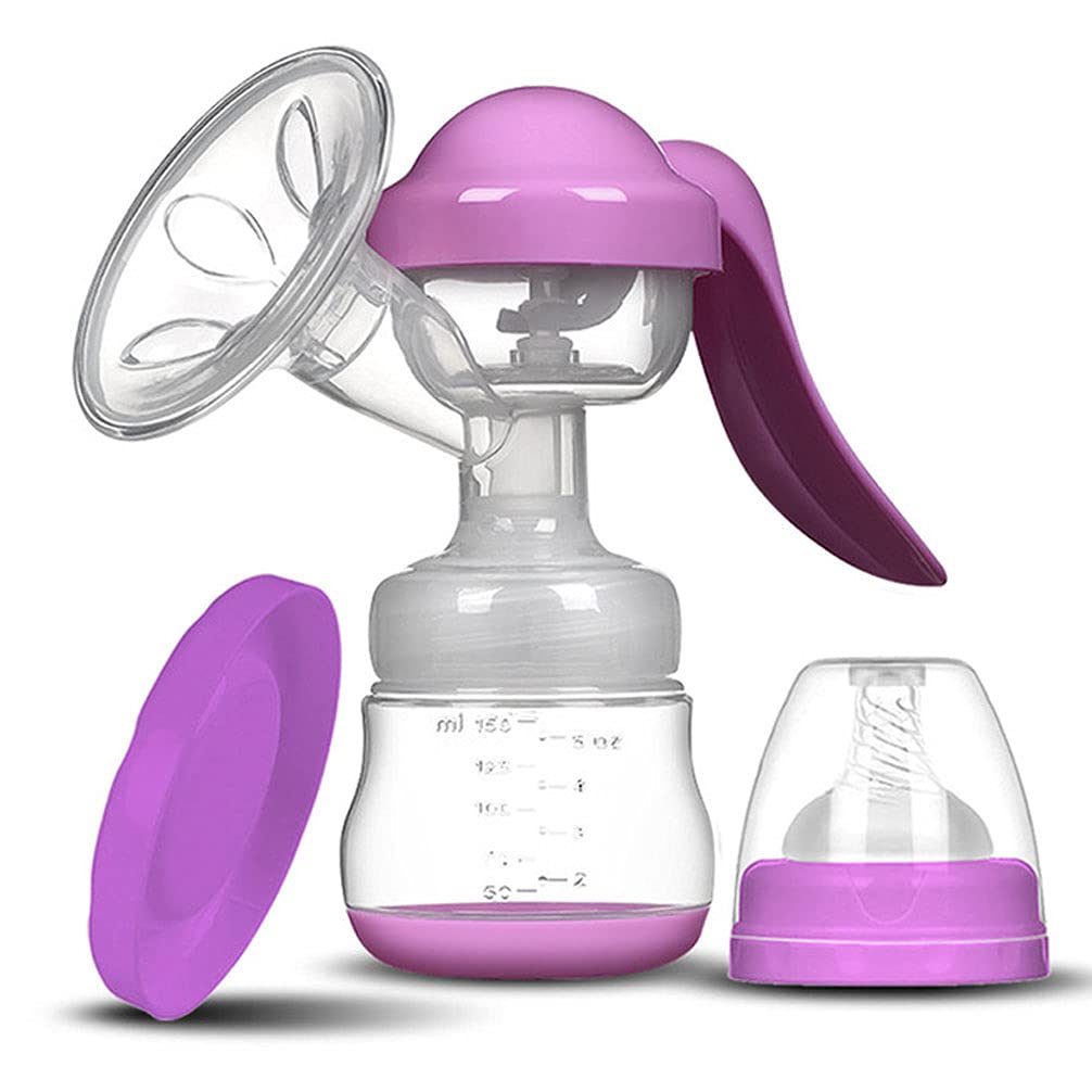 搾乳器は母親にとって安全で実用的です 手動搾乳機 搾乳機 手動 (青)