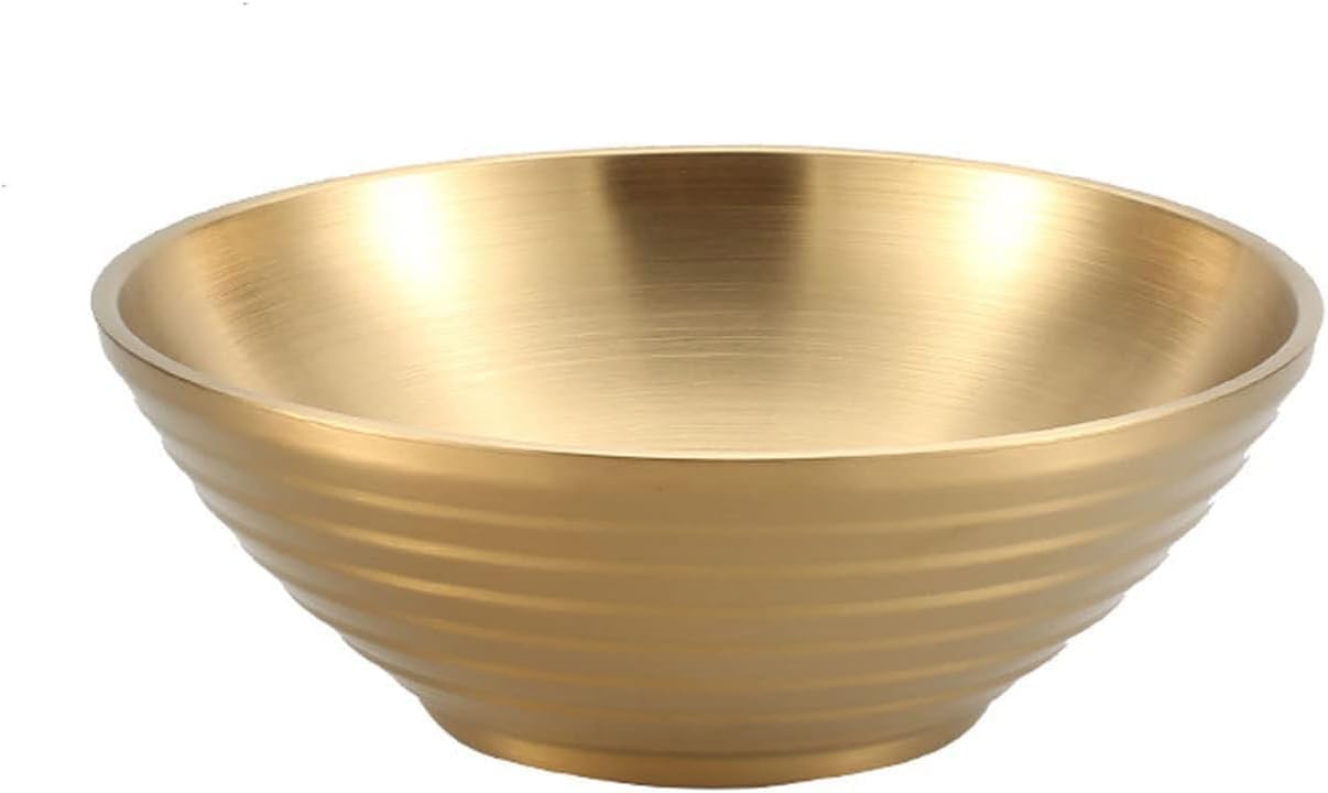 楽天Verve Collection【】304 ステンレス鋼製の大容量麺鉢 切立型で真空断熱の二重デザイン 冷麺やラーメン、蕎麦などの麺類に適し 飯碗や汁椀、茶碗、どんぶりとしても使える キッチン用品として便利な食器 耐熱性もあり多用途のアイテム （シルバー,30）