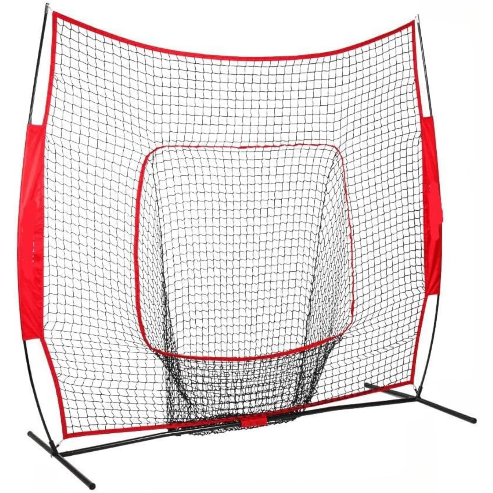 [] 野球ネット 練習用 バッティングネット ピッチングネット セット 硬式/軟式対応 反射ストラップ付き..