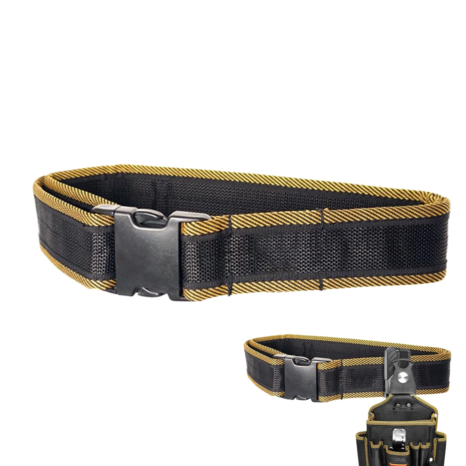 建設用ツールベルト - 作業用ツールベルト | 補強済みウエストストラップ 配管工・電気工・建設作業・メカニックなどに