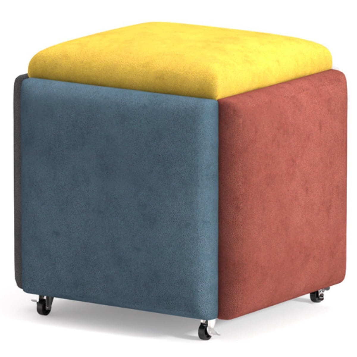 スツール 51 省スペース オットマン 低反発 記憶フォーム スタッキングチェア コンパクト 足置き 踏み..