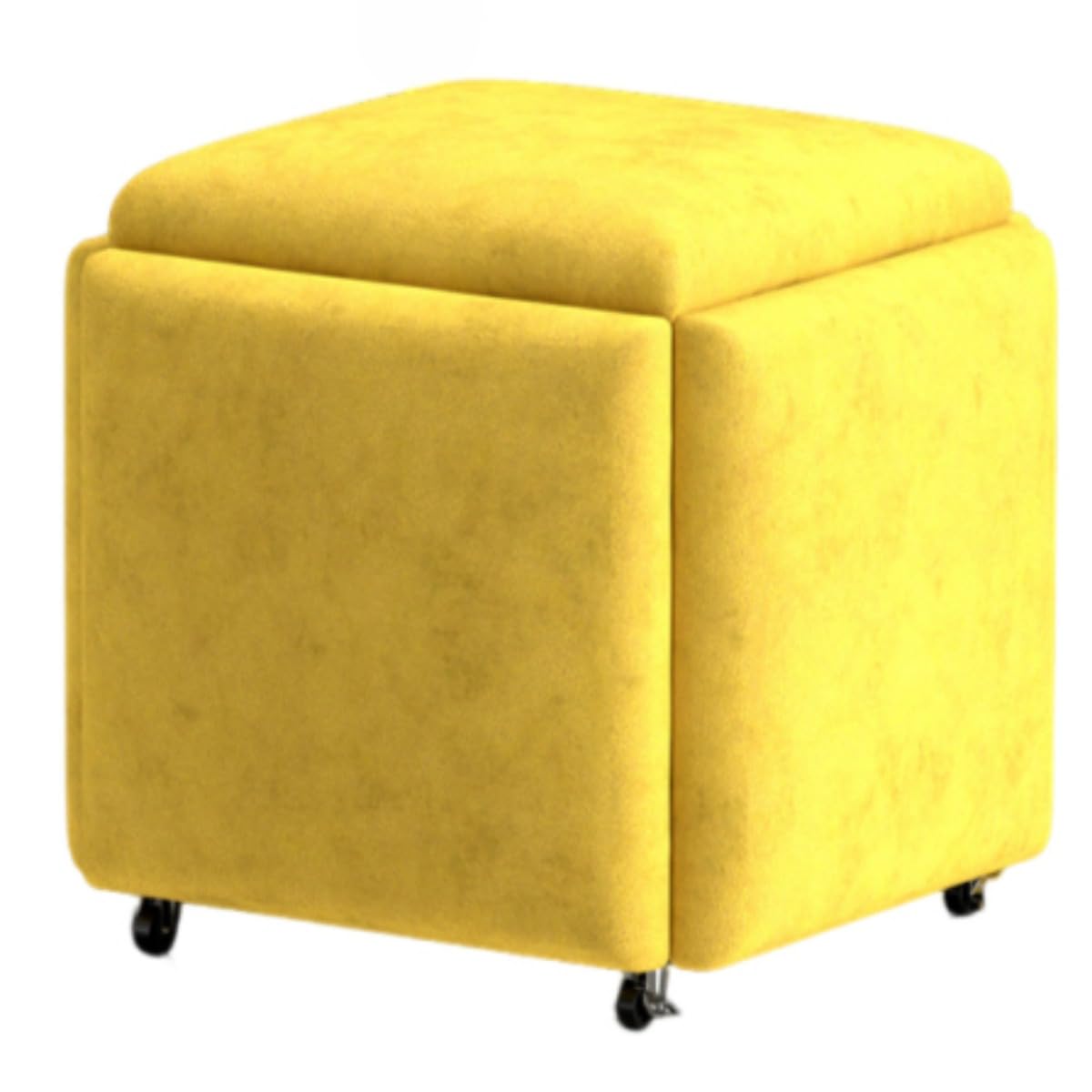 スツール 51 省スペース オットマン 低反発 記憶フォーム スタッキングチェア コンパクト 足置き 踏み..