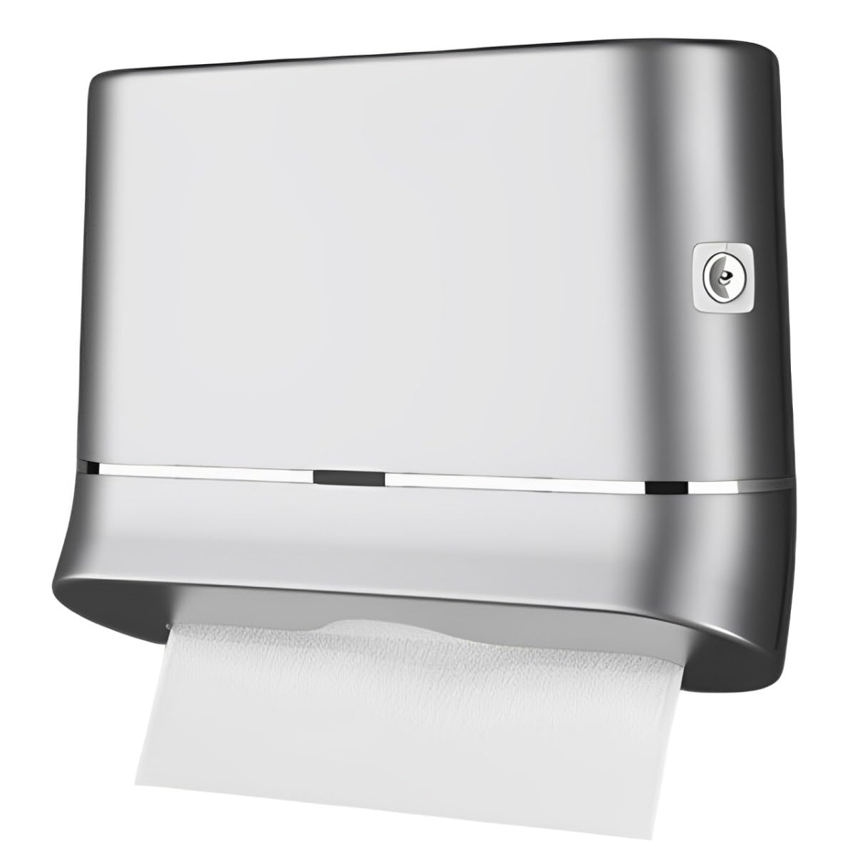 ペーパータオルホルダー、壁掛けトイレットペーパーディスペンサー、コンパクトなトイレットペーパーボ..