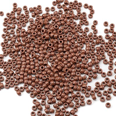 1000個 アクリルブラウンレッドポニービーズ フレンドシップビーズ 69 バルク ブレスレットネックレスジュエリーメイキングイヤリングヘアブレイディングカンディビーズ(3)