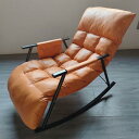 シングルソファー レジャー椅子 ロッキングチェア 大人用 快適 便利 おしゃれ 折り畳み式 ソファ 一人 椅子 肘掛け おしゃれ チェア 揺り椅子 椅子(3)