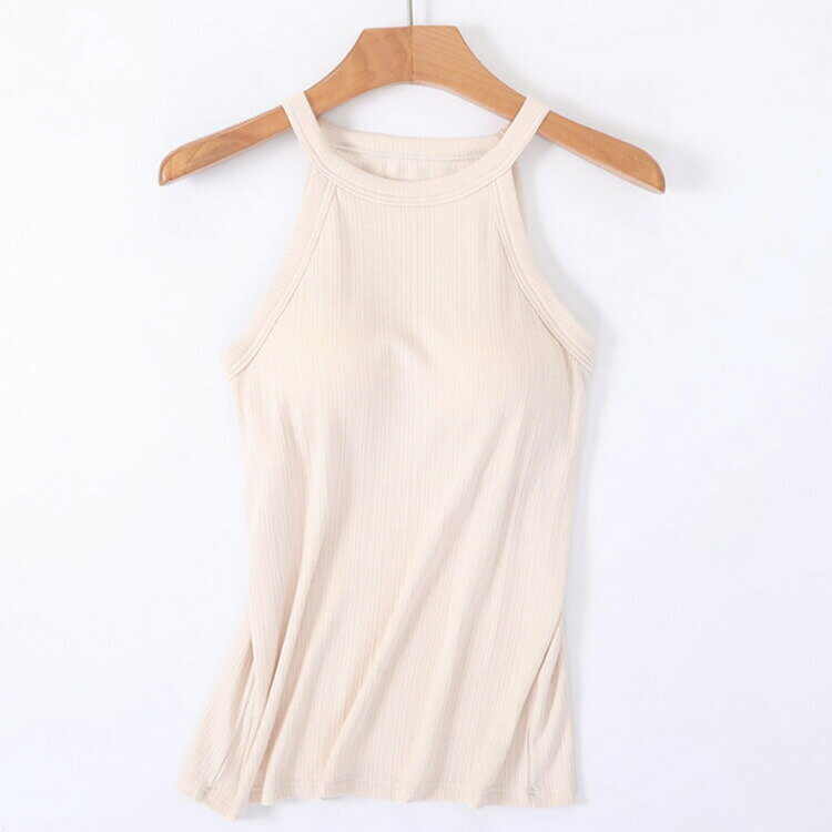 無地 タンクトップ カットソー リブニット カジュアル トップス レディース ホルターネック キャミソール カップ付き ホルターネックブラ リブ生地 ブラトップ インナー ノースリーブ シンプル レイヤード 重ね着 おしゃれ ホルターネック ストレッチ 春 ブラカップ