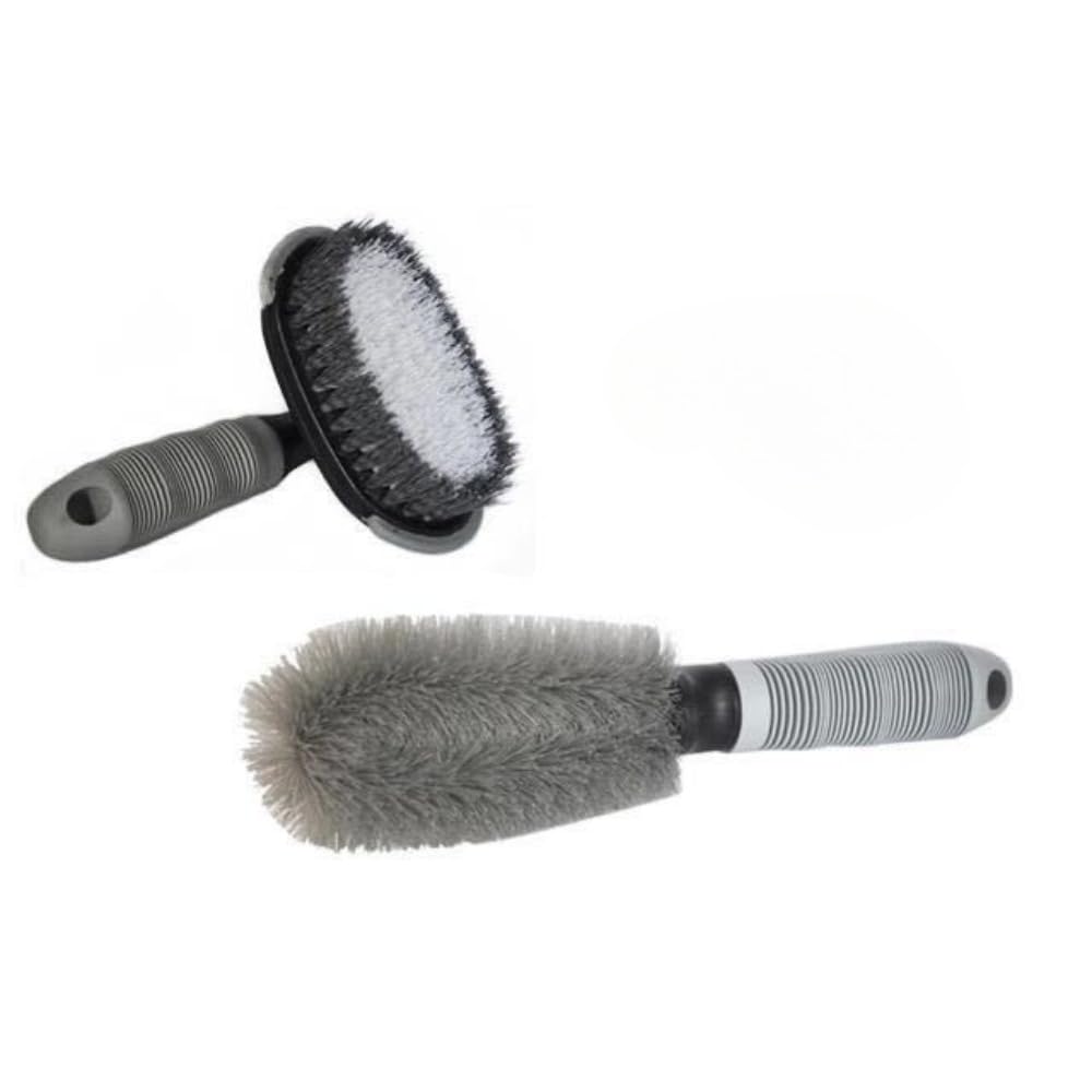 車のタイヤのブラシ | ノンスリップ カーディテール ブラシ | 効果的な除染 クリスマス イースター 感謝祭 車の運転手 [ ]