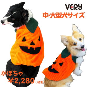 犬　服　VERY　中型犬　大型犬　ハロウィン　コスプレ　パーティーコスチューム　かぼちゃ　ペット おしゃれ かわいい 秋冬 プチプラ　ベリー