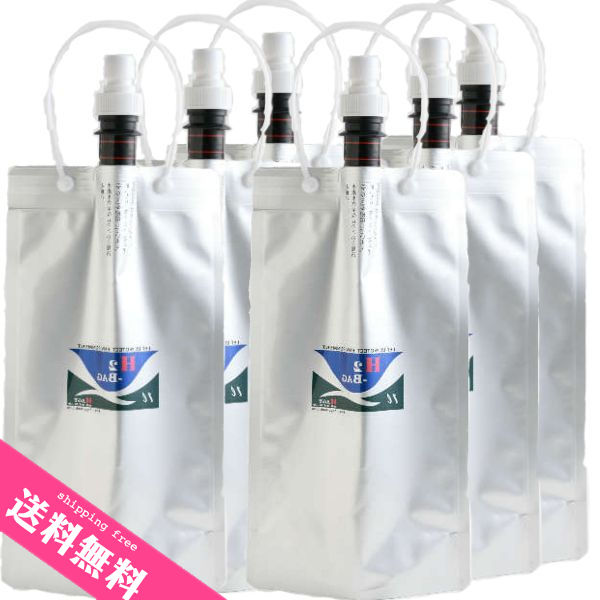 水素水専用真空保存容器 H2-BAG 1000ml x 6個セット密閉保存水素水ボトル水素水サーバー | 宅配便 送料無料