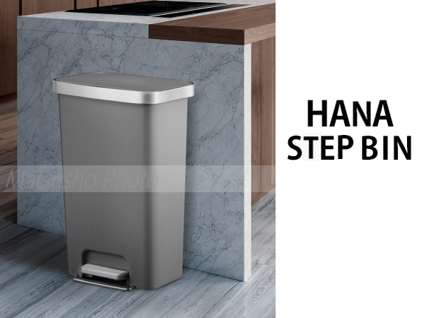 ＼掲載ショップ限定最大6,000ポイントキャンペーン/ペダル式 ゴミ箱 ダストボックス ステップ式 ごみ箱 EKO ハナステップビン 45L EK6266-45L-GR グレー イーケーオー 送料無料【SP】 [2]