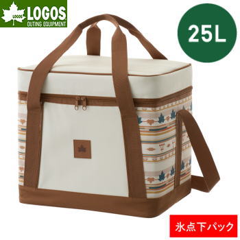 【6/1限定!全品2%OFF&最大P37倍※ワンダフル+SPU+独自P】クーラーバッグ ソフトクーラー 折りたたみ ロゴス LOGOS 氷点下パック抗菌・デザインクーラーL（ナバホ）81670345 送料無料