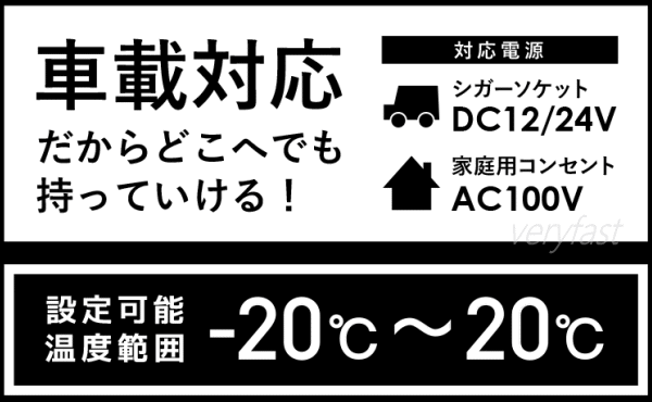 【2月5日まで！最大2,000円フラッシュクーポン】ベルソス 車載対応冷蔵冷凍庫 22L -20℃〜20℃調節可能 AC/DC両対応 シガーソケット 家庭用電源対応 VERSOS VS-CB122