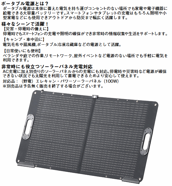 【全品ポイント2倍＆最大49.5倍7/4日20時から】ロゴス ポータブル電源 ポータブルパワーステーション 持ち運べる 大容量 LOGOS（野電）エレキャン・パワーステーション ポータブル電源 S1000 （1000W/992Wh）74175112 veryfast-10005279 べりはやっ!楽天市場店 サンプル画像3