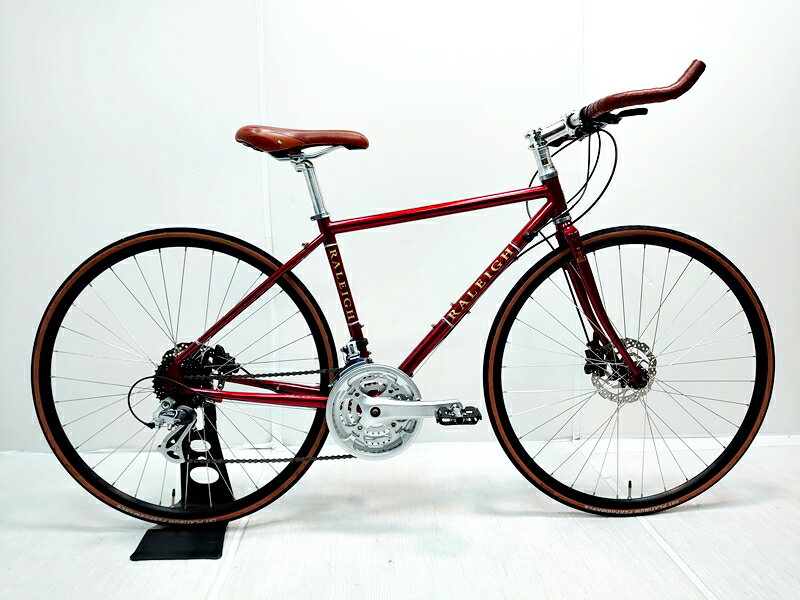 ▼▼【中古】訳アリ ラレー RALEIGH RADFORD TRADITIONAL 2022年モデル クロモリ クロスバイク 440サイズ 3×8速 キャニオンレッド