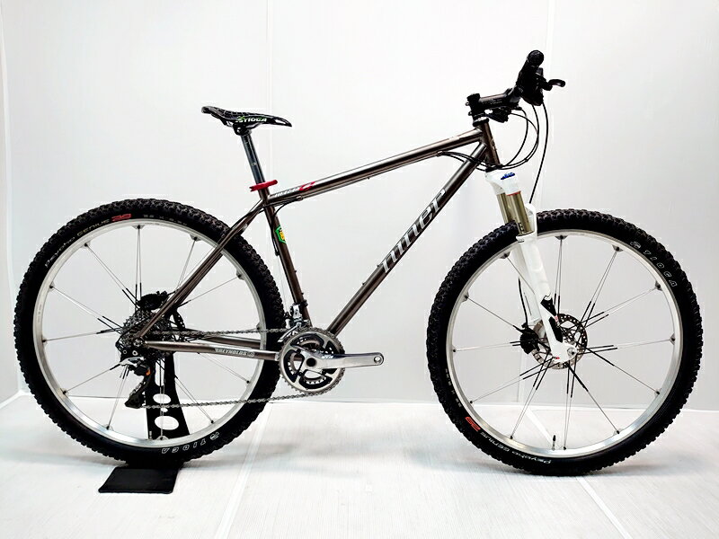 ▼▼【中古】ナイナー NINER MCR9 2014年頃モデル マウンテンバイク Lサイズ 2×10速 シルバー カスタム R..