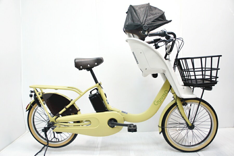 ▼▼【中古】超美品 パナソニック PANASONIC BE-FHD031 ギュット・クルームF・DX 2024年 電動アシスト自転車 20インチ 幼児二人同乗用