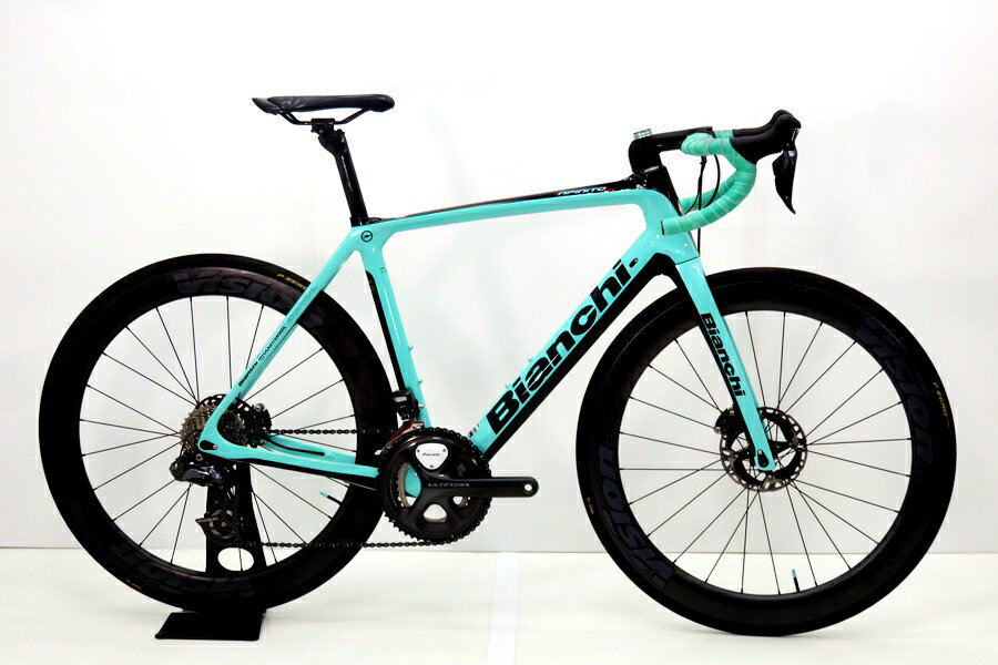 ★★【中古】ビアンキ BIANCHI INFINITO CV DISC ULTEGRA Di2 カスタム 2021年 カーボン ロードバイク 55サイズ 2×11速 チェレステ