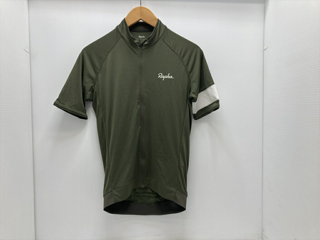 ★★【中古】ラファ Rapha コアジャージ CORE JERSEY 半袖ジャージ Sサイズ カーキグリーン系 サイクルジャージ