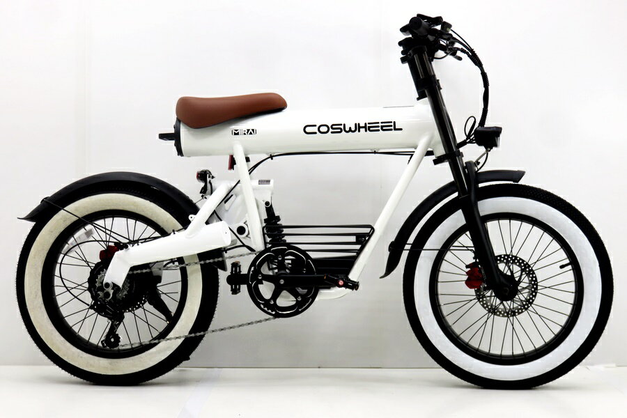★★【中古】COSWHEEL MIRAI COMFORT 2025年モデル アルミ 電動アシスト自転車 E-バイク 20インチ 7速 ピュアホワイト 10Ah