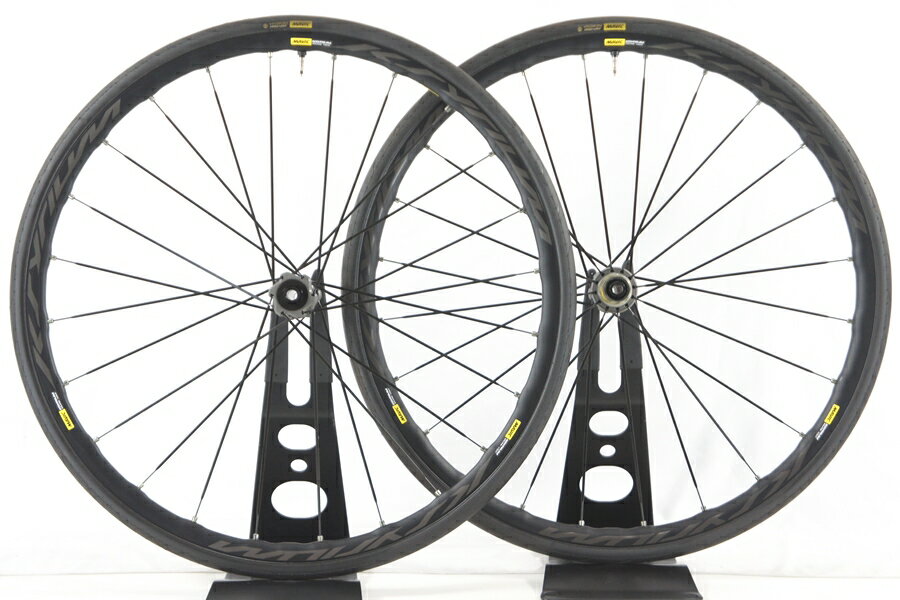 ◆◆【中古】マビック MAVIC キシリウム エリート KSYRIUM ELITE UST DISC クリンチャー チューブレス ホイール 700C シマノフリー 100/142x12mm