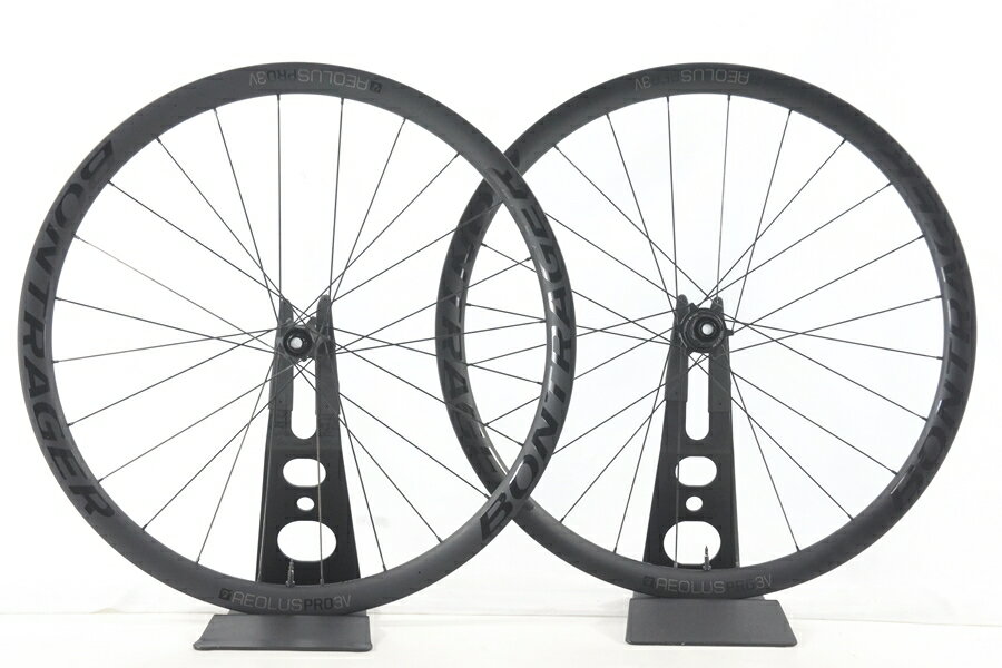 ◆◆【中古】ボントレガー BONTRAGER アイオロス AEOLUS PRO 3V カーボン チューブレスレディ ホイール 700C シマノ 11速 12x100/142mm