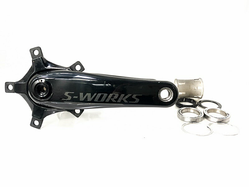 【中古】訳アリ スペシャライズド S-WORKS パワークランクデュアル POWER CRANKS DUAL 170mm左右計測 パワーメーター クランクアーム左右セット