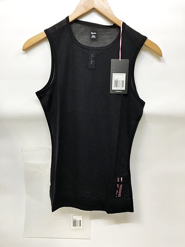 yÁzgpi t@ Rapha m x[XC[ X[uX merino base layer sleeveless SMALL ubN