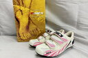 【中古】未使用 SIDI シディ SCARPE MOON WOMAN WT-PK 24cm ビンディングシューズ【値下げ】