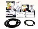 【中古】未使用 ローター ROTOR Qリング Q-RINGS 楕円チェーンリング アウターインナーセット 110BCD 4アーム 50-34T【値下げ】