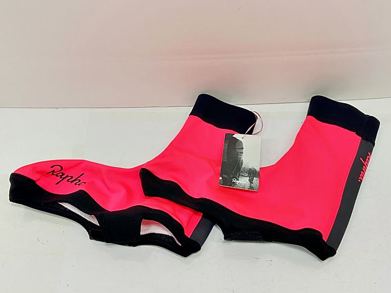 【中古】ラファ Rapha ウィンターオーバーシューズ シューズカバー WINTER OVERSHOES XLサイズ ピンク