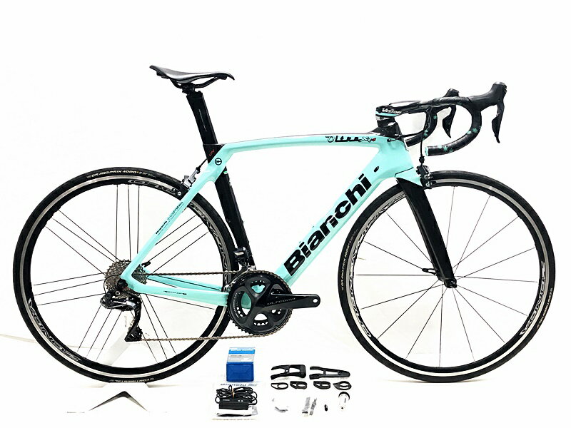 【中古】ビアンキ BIANCHI オルトレ OLTRE XR4 RIM ULTEGRA 電動Di2 2020年 カーボンロードバイク 55サイズ チェレステ