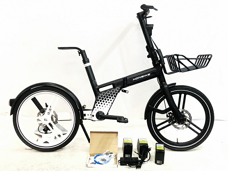 ●ホンバイク HONBIKE トゥーゴー TOGO01 6.0Ah 2021年 電動アシスト折り畳み自転車 20インチ ブラック