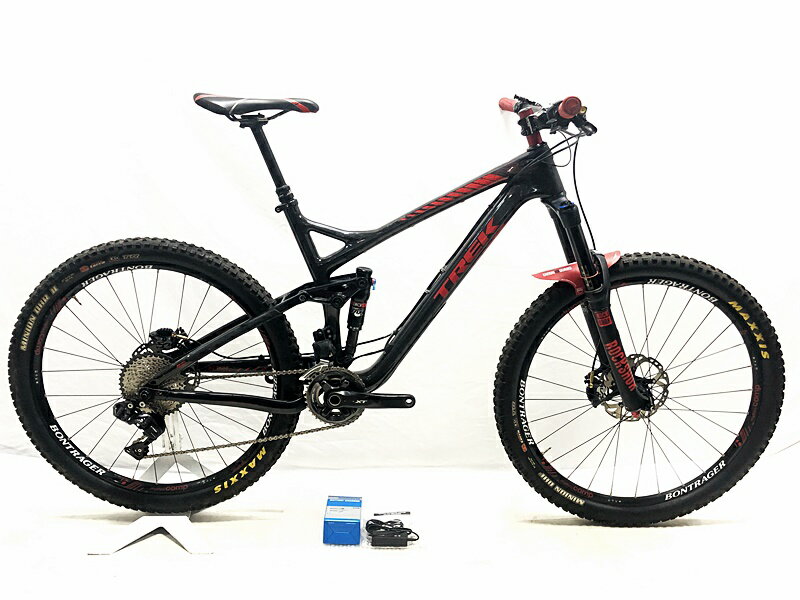 【中古】●トレック レメディー REMEDY 9.8 2015年 DEORE XT 電動Di2 油圧DISC フルサス 27.5 カーボン マウンテンバイク 19.5サイズ ブラック【値下げ】