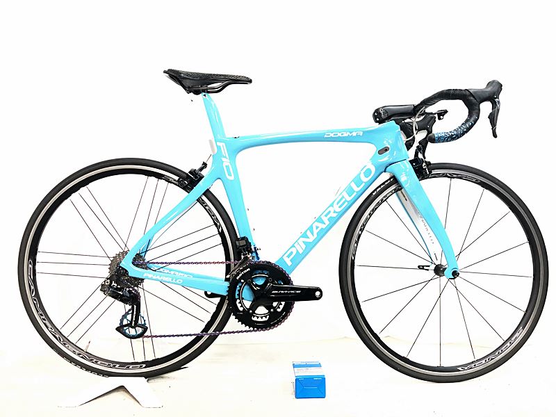 【中古】訳アリ ピナレロ PINARELLO ドグマ DOGMA F10 DURA-ACE R9100 電動Di2 2018年 カーボンロードバイク 51.5サイズ ブルー