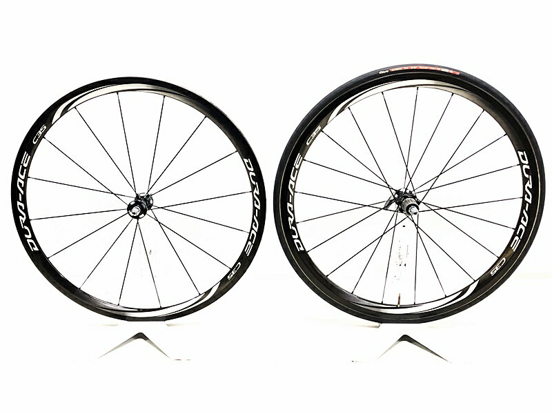 【中古】訳アリ シマノ SHIMANO デュラエース DURA-ACE WH-9000 C35 TU ホイールセット シマノフリー 11速 リムブレーキ カーボン