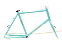 【中古】訳アリ ビアンキ BIANCHI ミニベロ MINIVELO 8 ニベロ フレームセット 年式不明 480サイズ アルミ チェレステ【値下げ】